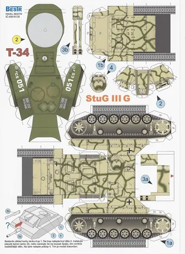 T34/85 a Stug III G