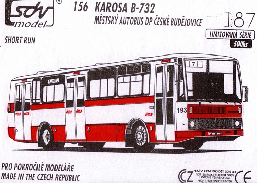 156 - Karosa B-732 DP České Budejovice