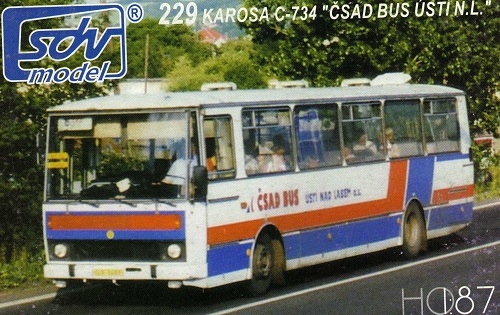 229 - Karosa C-734 ČSAD Ústí nad Labem