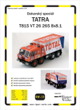 Papierový model - Dakarský špeciál TATRA T815 VT 26 265 8x8.1