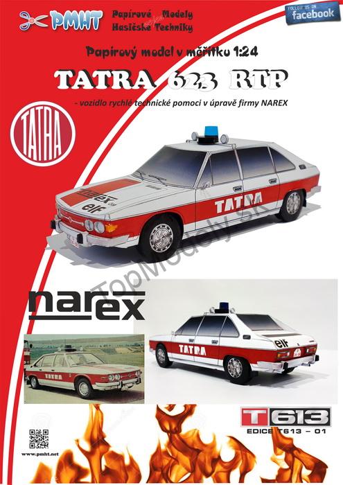 Papierový model - Tatra 623 RTP NAREX 1:18