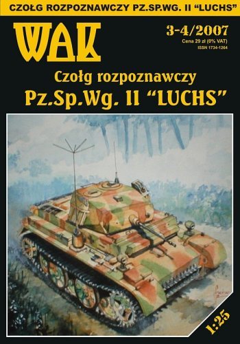 Papierový model - Prieskumný tank Pz.Sp.Wg. II Luchs + Laserom pálené diely