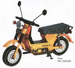 Papierový model - moped Simson SR 50 CE