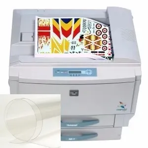 Obtlačkový (dekálový) papier lakovaný pre laser. tlačiarne A4 číry - 2.tr