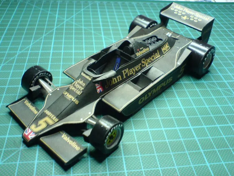Papierový model Formula F1 Lotus 79 JSP - 1978 Mario Andretti Nr.5