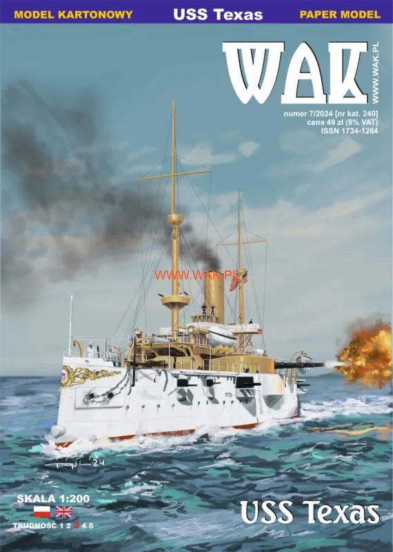 Papierový model - USS Texas