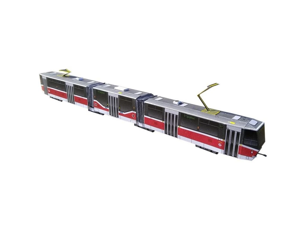 Papierový model - Električka ČKD TATRA KT8D5.RN2P Praha