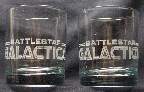 Sklenený whisky pohár 0,2l Battlestar galactica 2ks