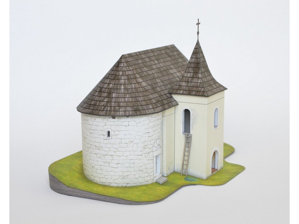 Papierový model - Kostol evanjelickej cirkvi a.v. - Baďan
