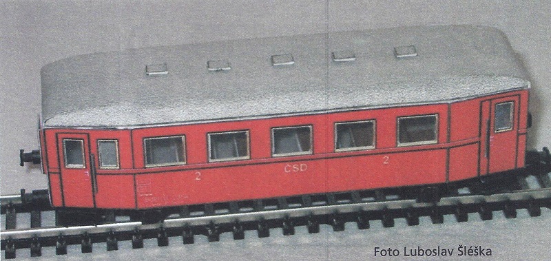 Papierový model železničný vozeň BDlm