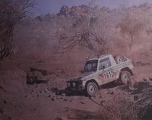 Papierový model Terénny automobil Lada Niva Paríž - Dakar 1982