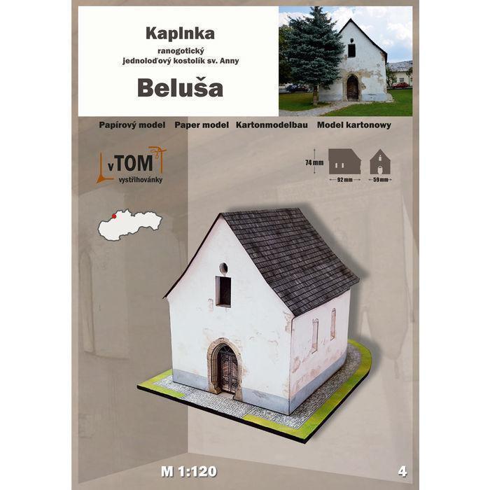 Papierový model - Kaplnka Beluša