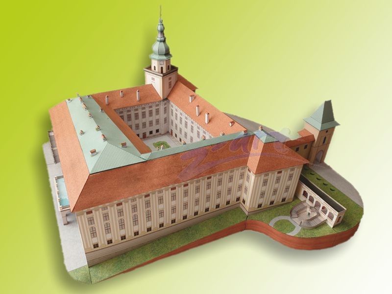 Papierový model - Arcibiskupský zámok Kroměříž