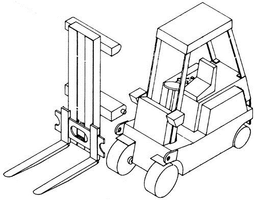 Papierový model Vysokozdvižný vozík DV HM 2022N
