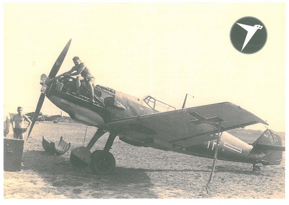 Pohľadnica Messerschmitt Bf 109 E-1