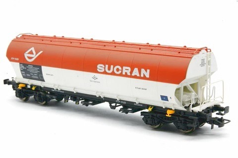 Výsypný vagón na sypké zmesi Uagpps Sucran H0