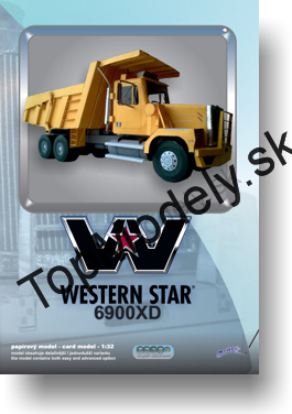 Papierový model - Sklápač WESTERN STAR 6900XD