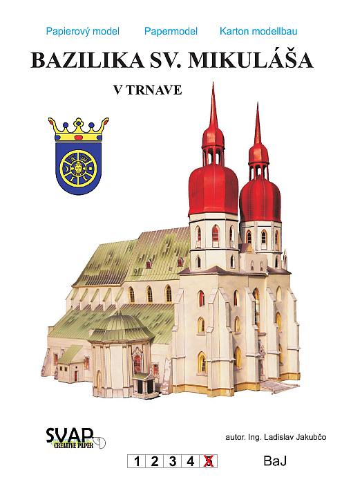 Papierový model - Bazilika sv. Mikuláša v Trnave