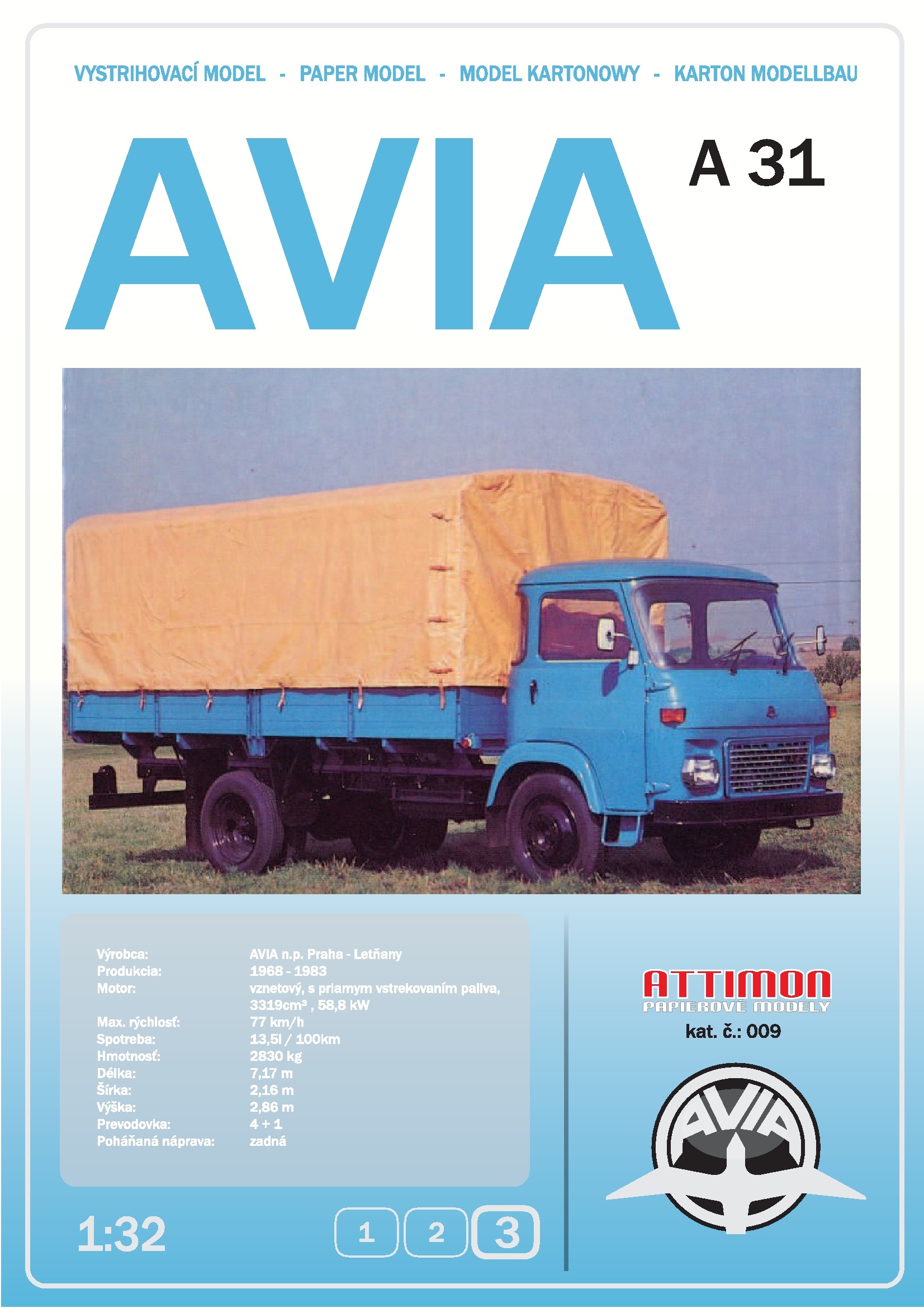 Papierový model - AVIA A31