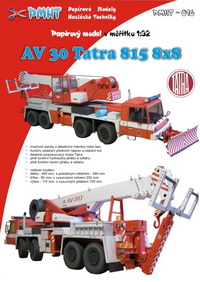 Papierový model - AV30 Tatra 815 8x8