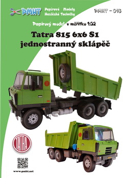 Papierový model - Tatra 815  6x6 S1 - jednostranný sklápač