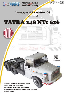 Papierový model - Ťahač návesov Tatra 148 NTt 6x6