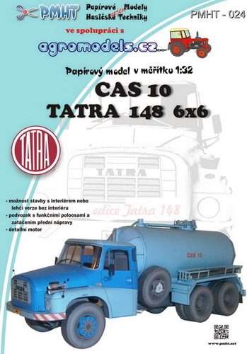 Papierový model - Tatra 148 CAS 10 6x6