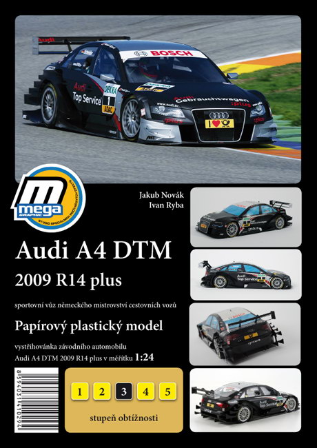 Papierový model - Audi A4 DTM