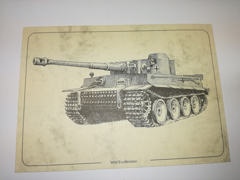 Pohľadnica tanku PzKpfw VI Tiger