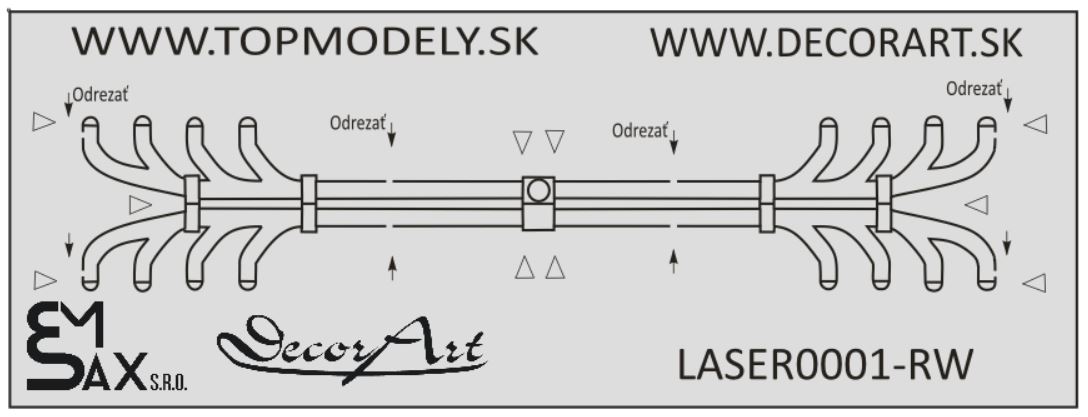 Laserom rezaný doplnok - Výfukové potrubie Tatra 815 k RipperWorks 67