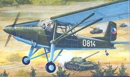 Papierový model Spojovacie a pozorovacie lietadlo K-60