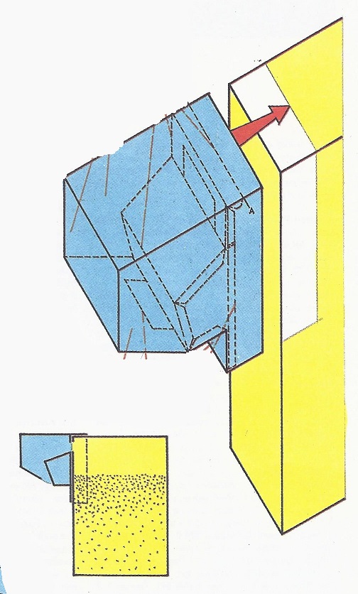 Papierový model Dávkovač na krabicu s pracím práškom ABC