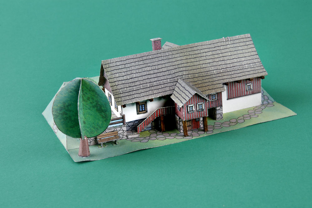 Papierový model Chalupa z Jizerských Hor