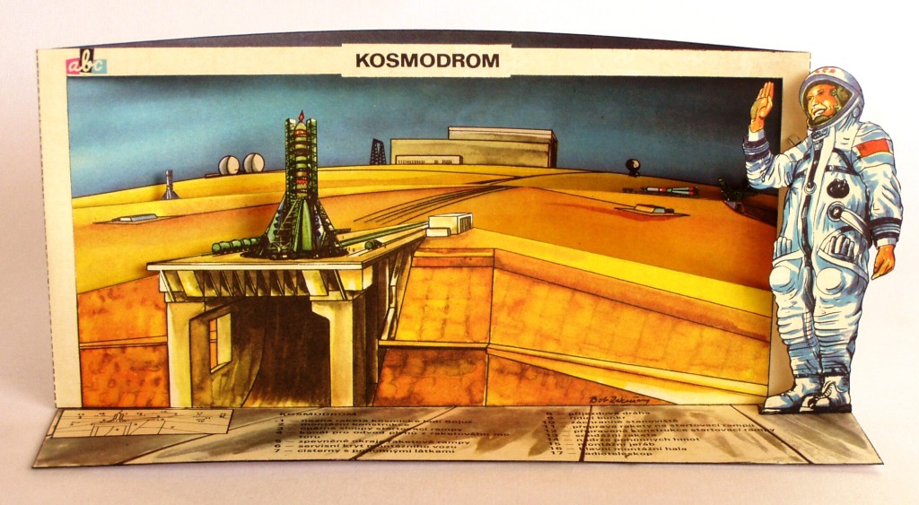 Papierový model Dioráma Kosmodrom