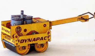 Papierový model Ručný valec Dynapac LP 65