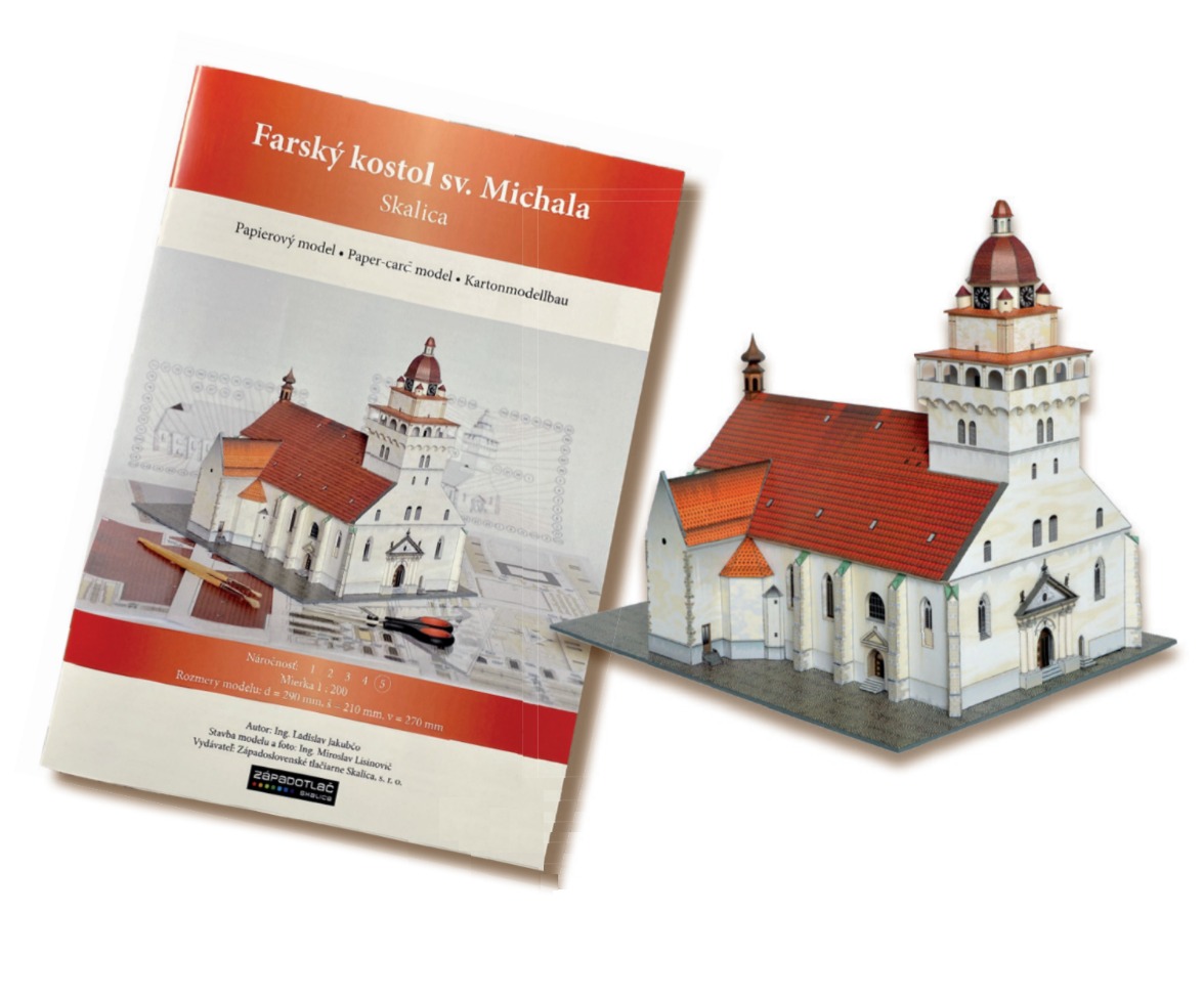 Papierový model - Farský kostol sv. Michala Skalica