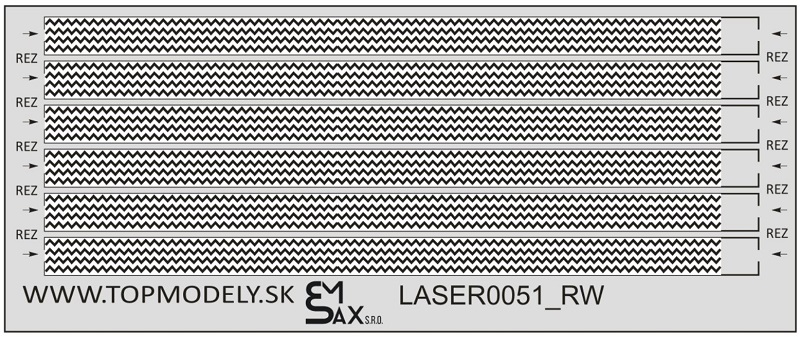Laserom rezaný doplnok - Dezén na kolesá SP-5 RipperWorks