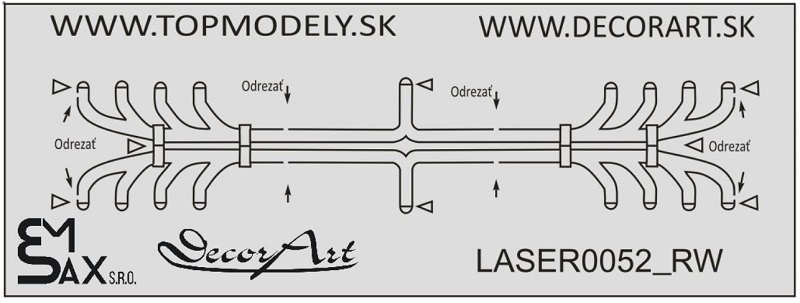 Laserom rezaný doplnok - Výfukové potrubie Tatra 815 k RipperWorks