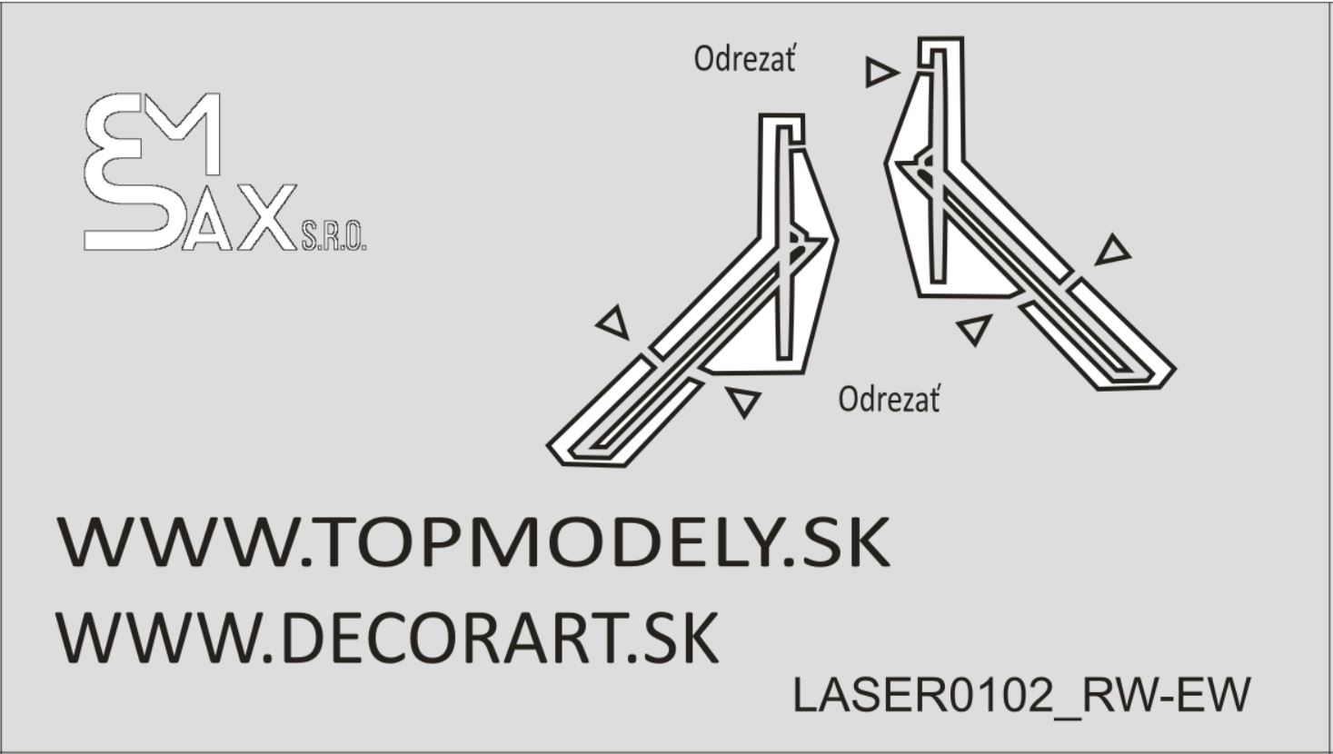 Laserom rezaný doplnok - Stierače Ikarus RW