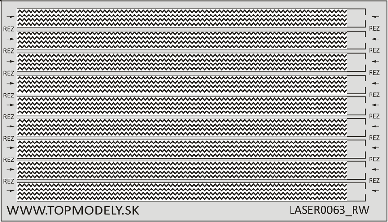 Laserom rezaný doplnok - Dezén na kolesá k návesom k RipperWorks