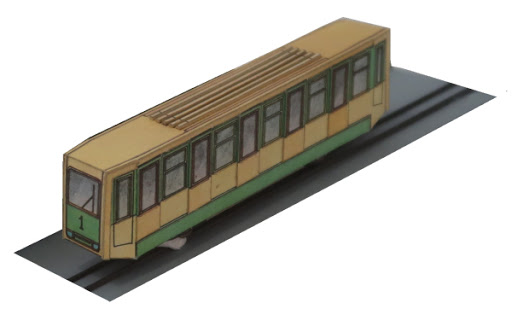 Papierový model Lanovka na Petřín