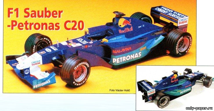 Papierový model Formula F1 Sauber-Petronas C20