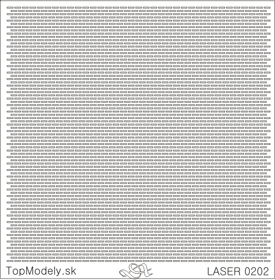 Laserom rezaný doplnok - Mriežka 10x10cm