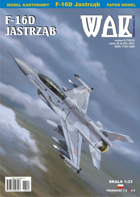 Papierový model - F-16D Block 52+ Jastrab