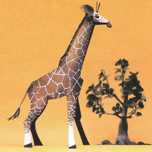 Papierový model ZOO ABC Žirafa