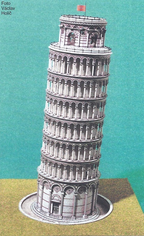 Papierový model Šikmá veža v Pise
