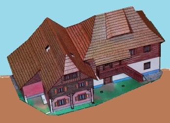 Papierový model Ľudové stavby Severočeského kraja
