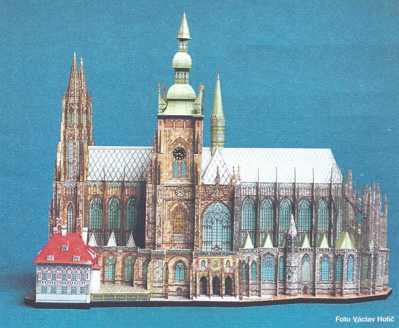 Papierový model Pražský hrad - Katedrála sv. Víta