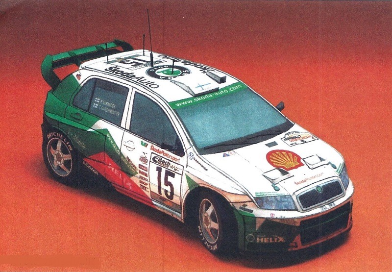 Papierový model Škoda Fabia WRC