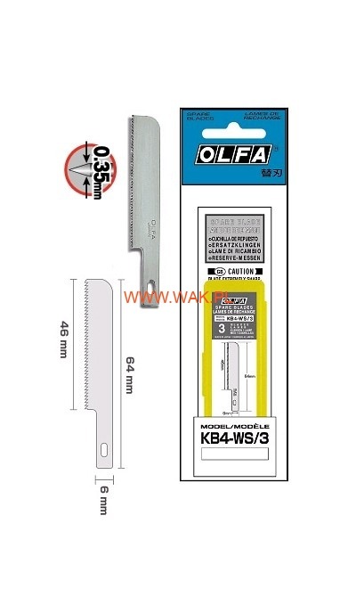 Náhradná Píla Olfa KB4-WS 3ks